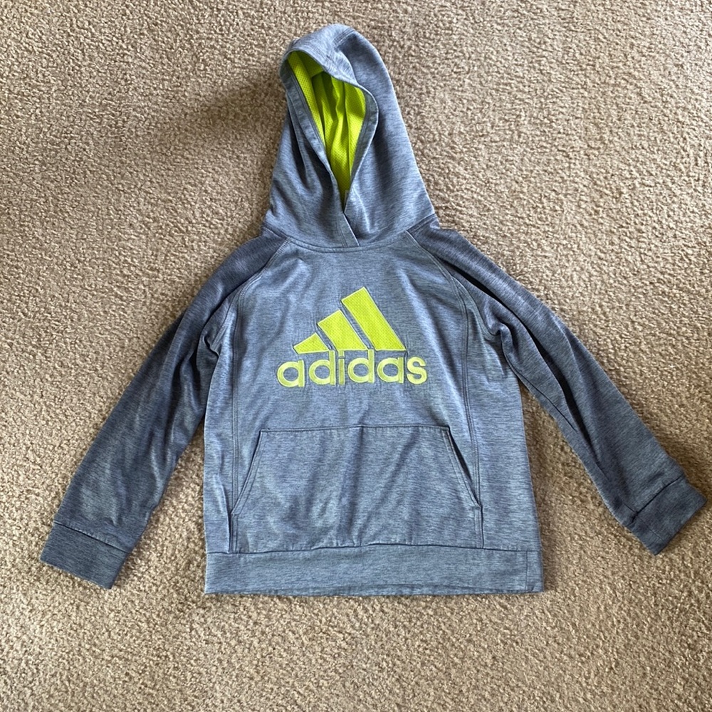 Boys adidas hoodie, size 7X, like new